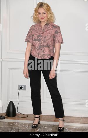 Roma, Italia. 29th Mar, 2023. Nadia Tereszkiewicz partecipa alla foto del film "Mon Crime - la colpevole sono io" al Sofitel Hotel. Credit: SOPA Images Limited/Alamy Live News Foto Stock