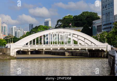 Elgin Bridge, Singapore Foto Stock