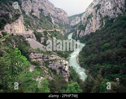 Francia. Provenza-Alpi-Côte Azzurra. Gola del Verdon. Foto Stock