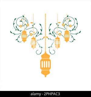 Curva delle Lanterne di Ramadan Kareem Foto Stock