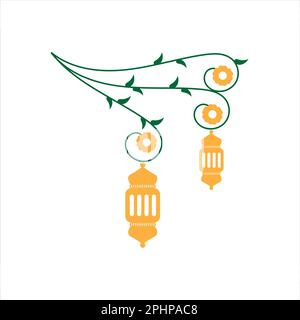 Curva delle Lanterne di Ramadan Kareem Foto Stock