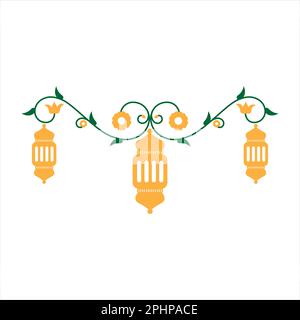 Curva delle Lanterne di Ramadan Kareem Foto Stock