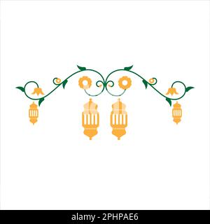 Curva delle Lanterne di Ramadan Kareem Foto Stock