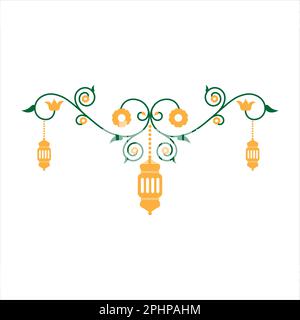 Curva delle Lanterne di Ramadan Kareem Foto Stock