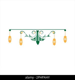 Curva delle Lanterne di Ramadan Kareem Foto Stock