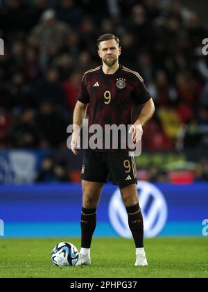 COLONIA - Niclas Fullkrug di Germania durante la partita amichevole tra Germania e Belgio allo stadio RheinEnergie il 28 marzo 2023 a Colonia, Germania. AP | Dutch Height | BART STOUTJESDYK Foto Stock