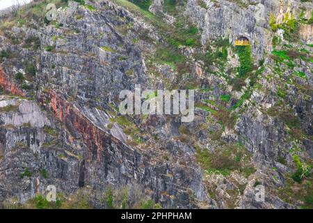 La scogliera di St Vincent's Rocks a Bristol, Inghilterra, Regno Unito Foto Stock