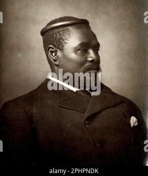 Una fotografia ritratto di Cetshwayo ka Mpande. Il re degli Zulu. Di Alexander Bassano. 1885. Foto Stock