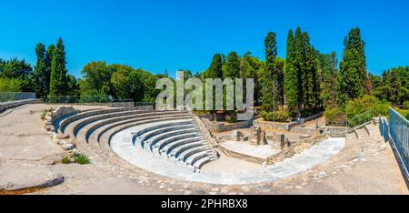 Odeon romano di Kos in Grecia. Foto Stock