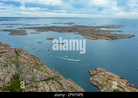 Bohuslan costa vicino Kungshamn in Svezia. Foto Stock