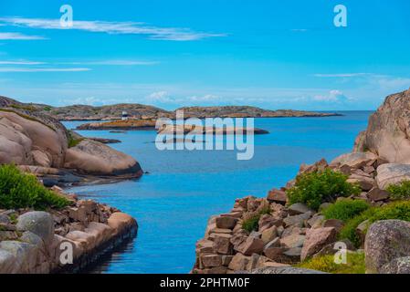 Bohuslan costa vicino Kungshamn in Svezia. Foto Stock