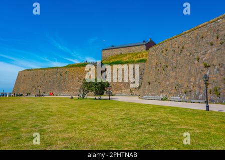 Fortificazione della fortezza di Varberg in Svezia. Foto Stock