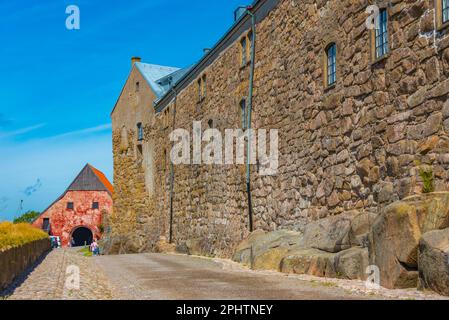 Fortificazione della fortezza di Varberg in Svezia. Foto Stock