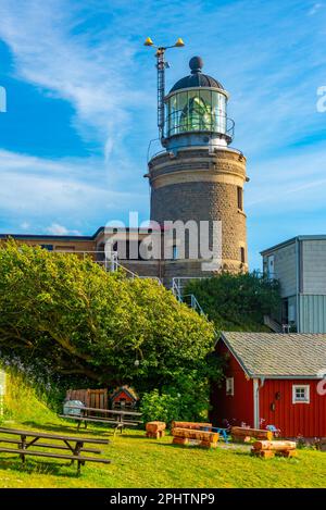 Faro di Kullen nella penisola di Kullaberg in Svezia. Foto Stock