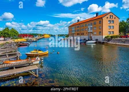 Marina nella città svedese di Karlskrona. Foto Stock