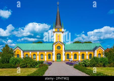 Chiesa di Borgholm sull'isola di Öland in Svezia. Foto Stock