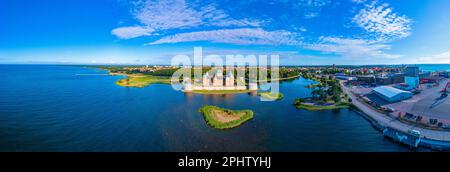 Veduta aerea del castello di Kalmar in Svezia Foto Stock