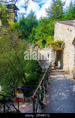 Giardino del ghiacciaio nella città svizzera di Lucerna. Foto Stock