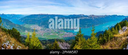 Vista panoramica di Interlaken, Svizzera. Foto Stock