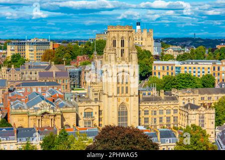 Wills Memorial Building Tower a Bristol, Inghilterra. Foto Stock