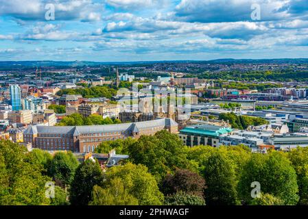 Vista aerea della città britannica di Bristol. Foto Stock