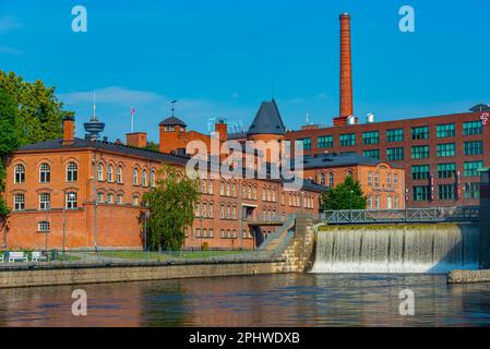 Cascate di Tammerkoski a Tampere, Finlandia. Foto Stock