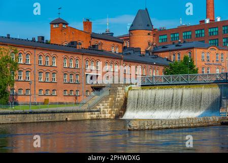 Cascate di Tammerkoski a Tampere, Finlandia. Foto Stock