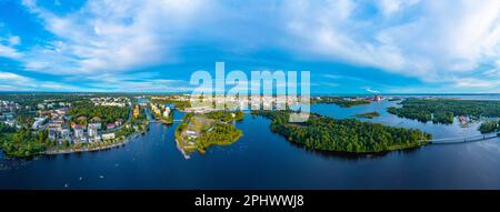 Vista panoramica della città finlandese di Oulu Foto Stock