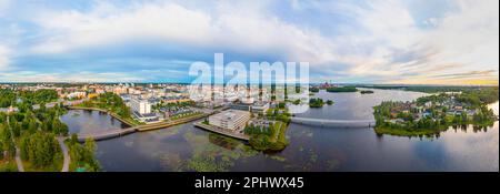Vista panoramica della città finlandese di Oulu Foto Stock