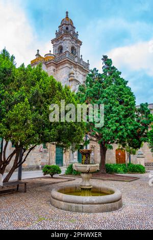 Iglesia de Santo Domingo nella città spagnola A Coruna. Foto Stock