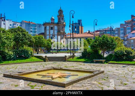 Chiesa di Iglesia de la Virgen Peregrina a Pontevedra, Spagna. Foto Stock