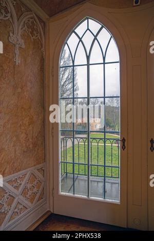 Schloss Rosenau, un palazzo a Rosenau vicino Coburg, Baviera, Germania Foto Stock