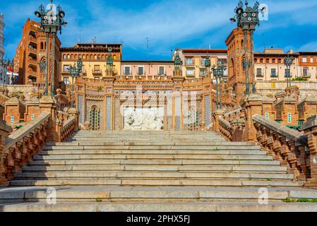 Scalinata del Ovalo nella città spagnola di Teruel. Foto Stock