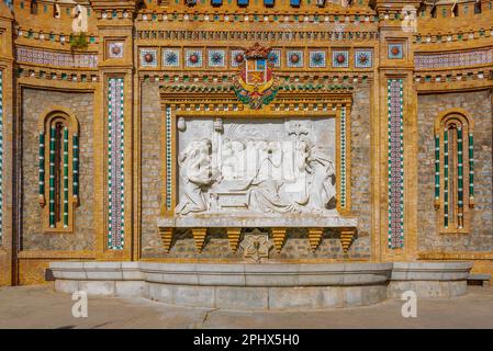 Scalinata del Ovalo nella città spagnola di Teruel. Foto Stock