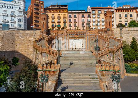 Scalinata del Ovalo nella città spagnola di Teruel. Foto Stock