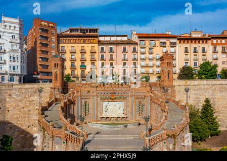 Scalinata del Ovalo nella città spagnola di Teruel. Foto Stock
