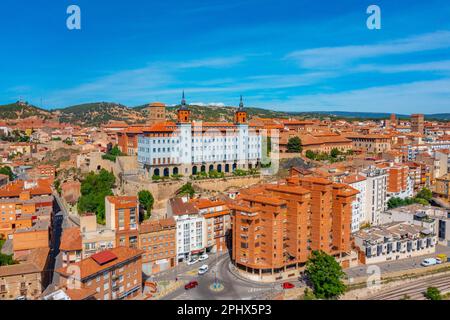 Veduta aerea della città spagnola Teruel. Foto Stock