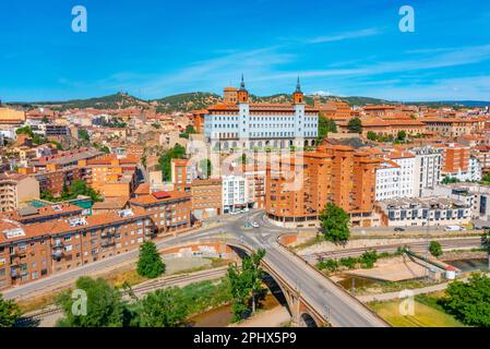 Veduta aerea della città spagnola Teruel. Foto Stock