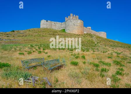 Castello di Berlanga de Duero in Spagna. Foto Stock