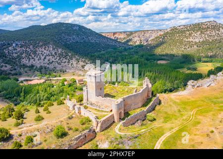 Castillo de Ucero in Spagna. Foto Stock