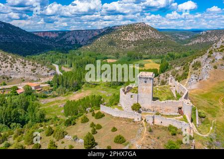 Castillo de Ucero in Spagna. Foto Stock