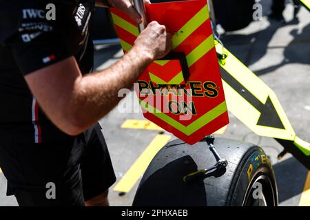 Melbourne, Australia. 30th Mar, 2023. Mercedes-AMG Petronas F1 Team, Gran Premio d'Australia F1 al circuito Albert Park il 30 marzo 2023 a Melbourne, Australia. (Foto da ALTO DUE) Credit: dpa/Alamy Live News Foto Stock