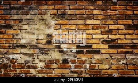 Struttura a muro in mattoni, perfetta per interni ed esterni. Foto Stock