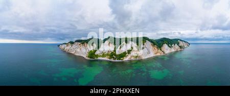 Møns Klint scogliere bianche in Danimarca. Foto Stock