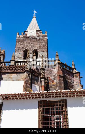 La Cattedrale Cattolica Romana di nostra Signora dell'Assunzione, se Catedral de Nossa Senhora da Assuncao. Funchal, Madeira, Portogallo Foto Stock