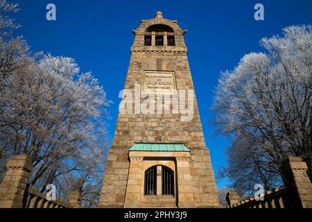 Berger memorial in inverno, in Germania, in Renania settentrionale-Vestfalia, la zona della Ruhr, Witten Foto Stock