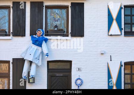 Luogo di nascita di Hermann Beeck, inventore del motto Maak Moett, oggi la guardia della Prinzengarde con Moehne, Germania, Renania settentrionale-Vestfalia, Foto Stock