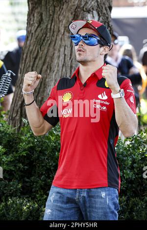 Melbourne, Australia - 30/03/2023, LECLERC Charles (mco), Scuderia Ferrari SF-23, ritratto durante la Formula 1 Rolex Australian Grand Prix 2023, 3rd° round del Campionato del mondo di Formula uno 2023 dal 31 marzo al 2 aprile 2023 sul circuito Albert Park, a Melbourne, Australia - Foto: Xavi Bonilla/DPPI/LiveMedia Foto Stock