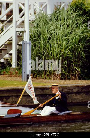 Henley Royal Regatta Rowing Event sul Tamigi Foto Stock