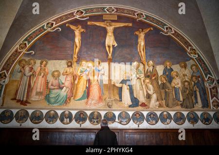 Fra Angelico, Crocifissione, Museo di San Marco, Firenze Foto Stock